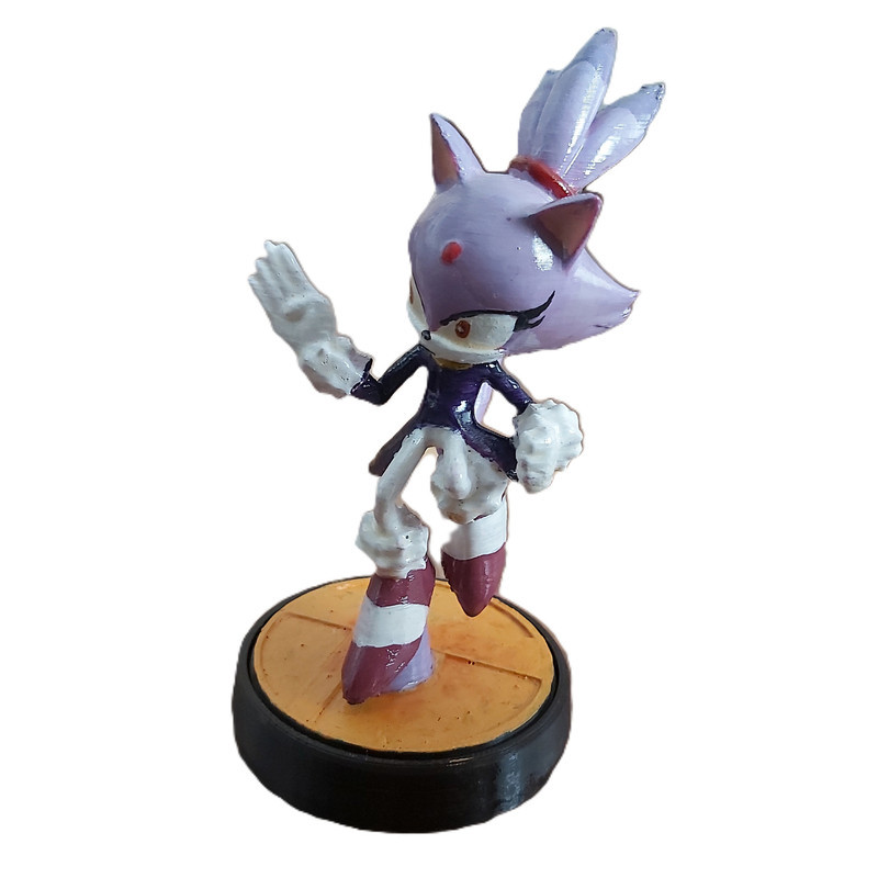 فیگور طرح سونیک مدل Blaze Amiibo ارتفاع 12 سانتی‌متر