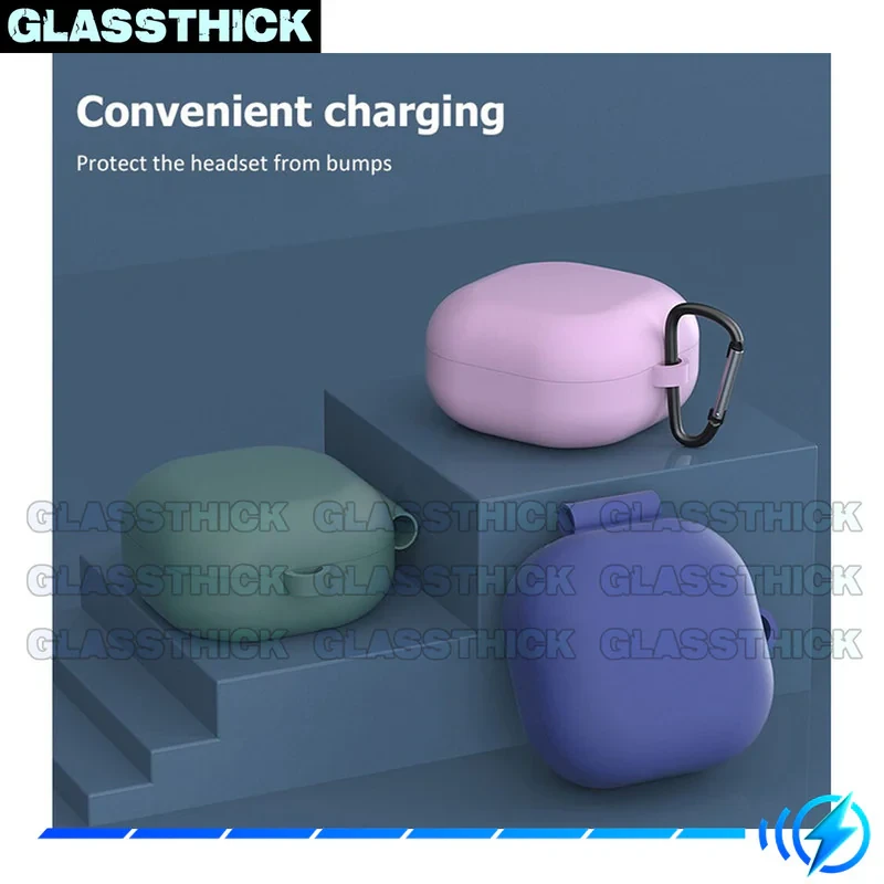 کاور گلستیک مدل Silicon-GL مناسب برای کیس هدفون بی سیم سامسونگ Galaxy Buds FE