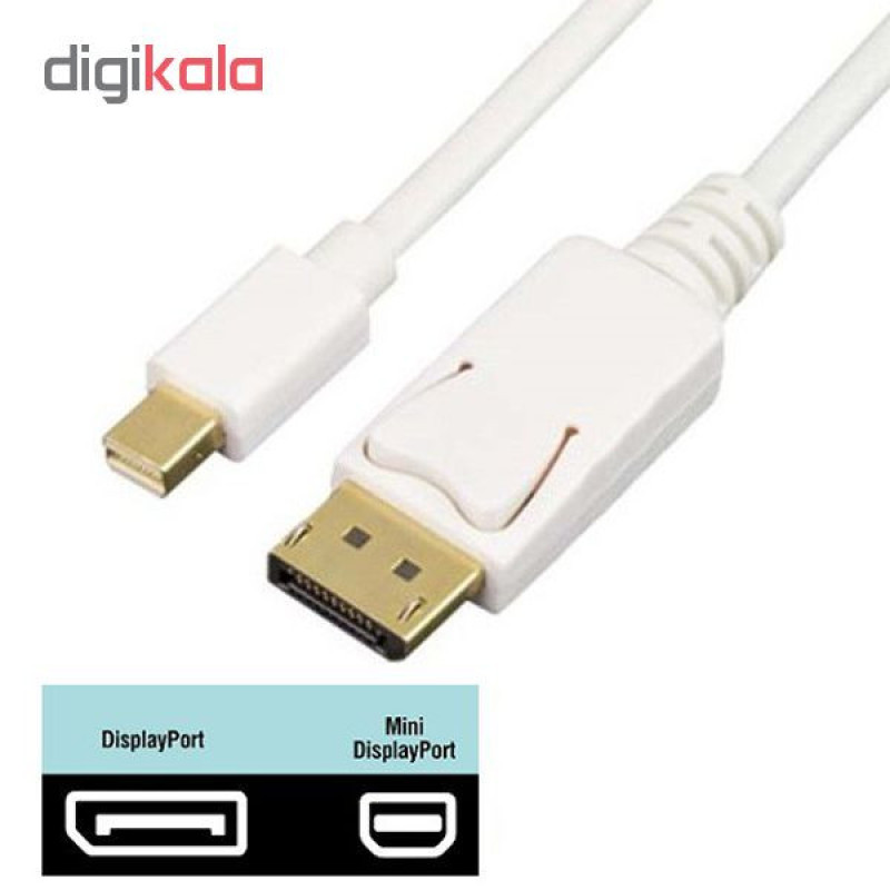 کابل تبدیل Mini DisplayPort به DisplayPort مدل DP-20 طول 1.8 متر