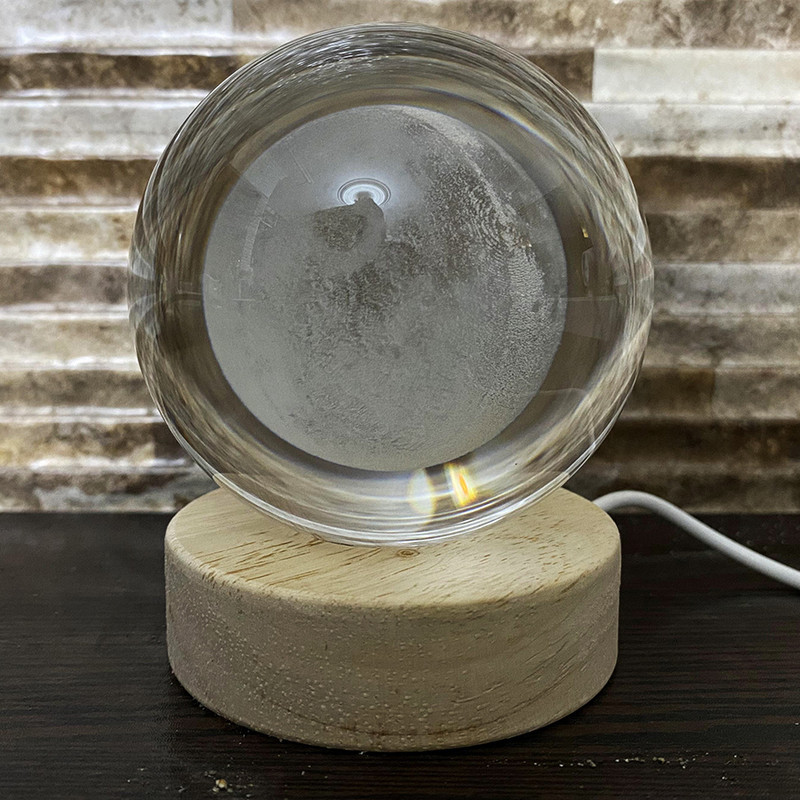چراغ خواب مدل گوی کره ماه رنگی