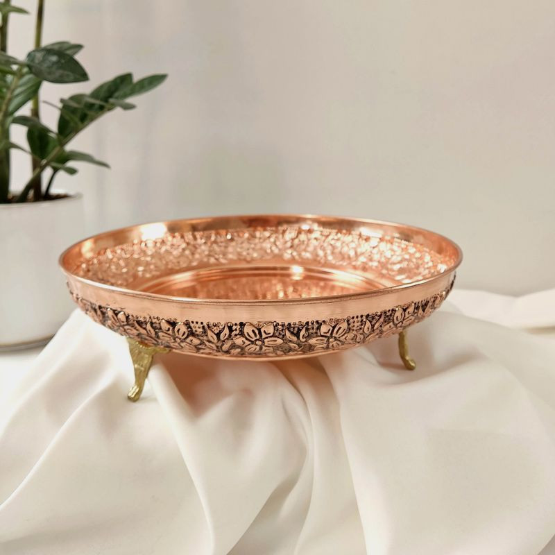 شیرینی خوری مسی مدل اطلس کد  ZH434.2