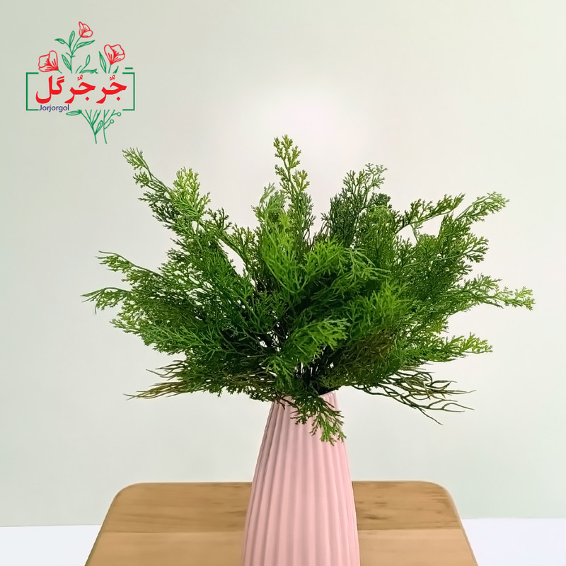 گل مصنوعی جُرجُرگل مدل بوته شوید 5 بازو بسته 2 عددی