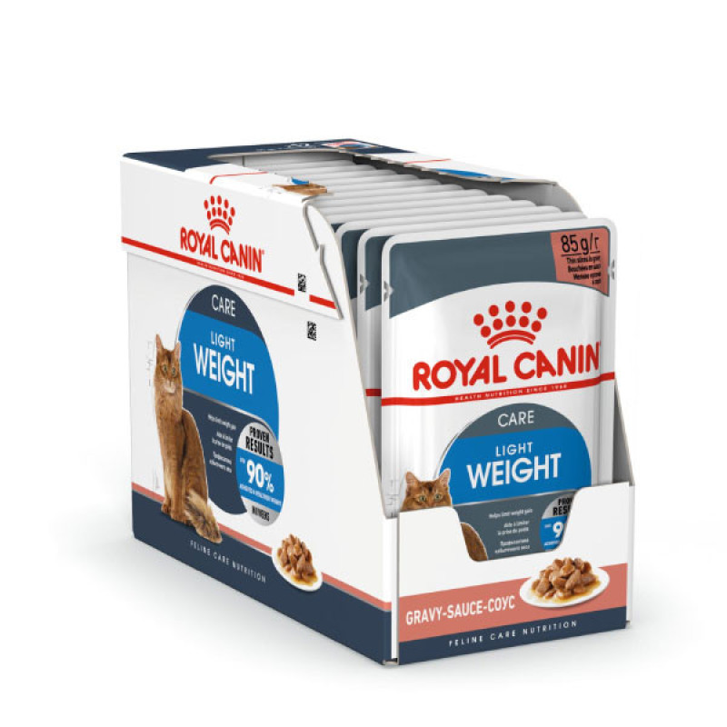 پوچ گربه رویال کنین مدل LIGHT WEIGHT CARE وزن 85 گرم بسته 12 عددی