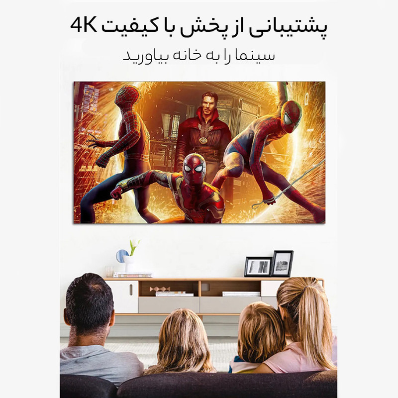 مینی ویدئو پروژکتور مدل  VP120 به همراه پرده نمایش