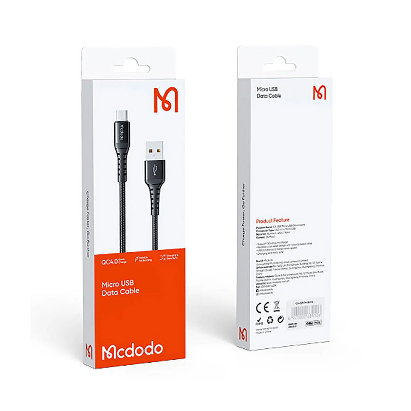 کابل تبدیل USB به MicroUSB مک دودو مدل CA-2282 طول 2 متر