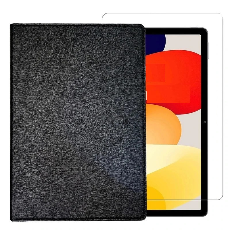 کیف کلاسوری مدل چرمی مناسب برای تبلت سامسونگ Galaxy Tab A11 -8.7 inch به همراه محافظ صفحه نمایش