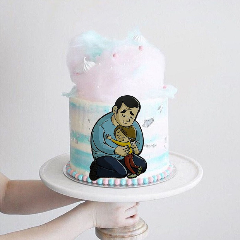 تاپر تزیین کیک به گز مدل Best Dad