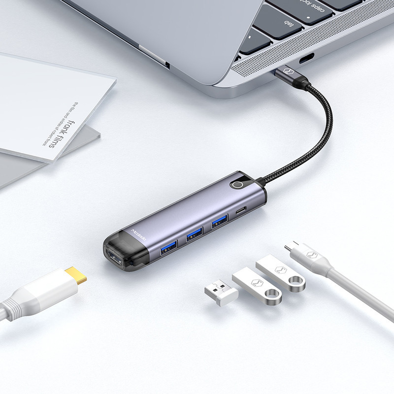 هاب 5 پورت USB-C مک دودو مدل HU-7750