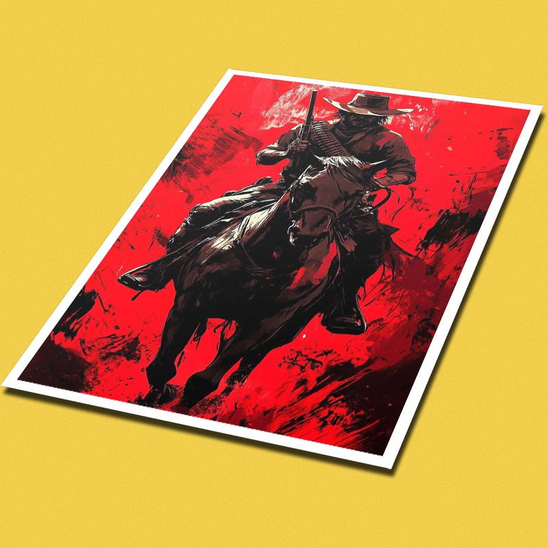پوستر کارنيکا طرح رد دد Red Dead Redemption کد 71622 مجموعه 8 عددی