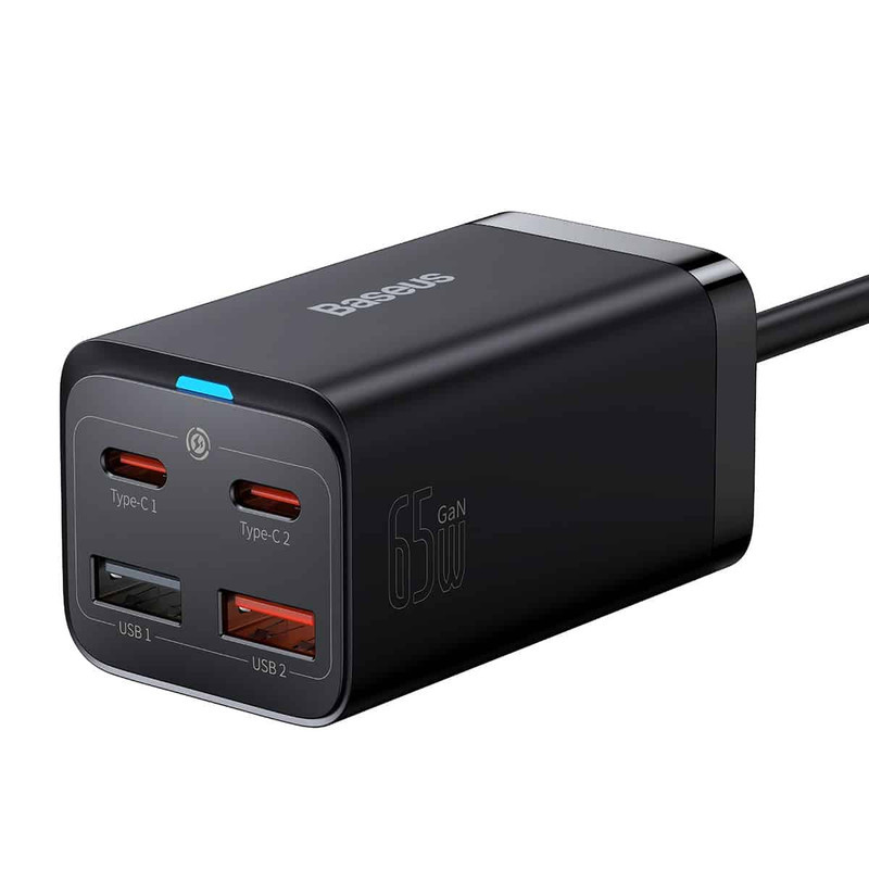 شارژر رومیزی باسئوس مدل Desktop Fast 65W به همراه کابل USB-C