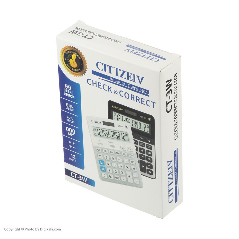 ماشین حساب سیتی زیو مدل CT-3W