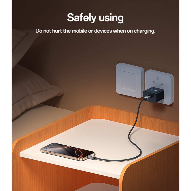 کابل USB-C یسیدو مدل CA196 60W طول 1.2 متر