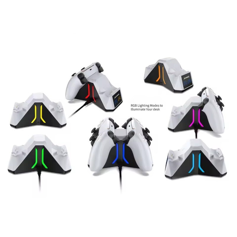 پایه شارژ دسته بازی PS5 دابی مدل TP5-0563S RGB مخصوص ps5 slimpro