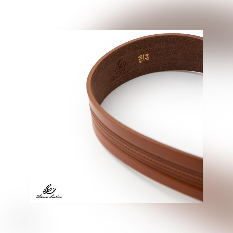 کمربند مردانه چرم عطارد مدل چرم طبیعی کد B73