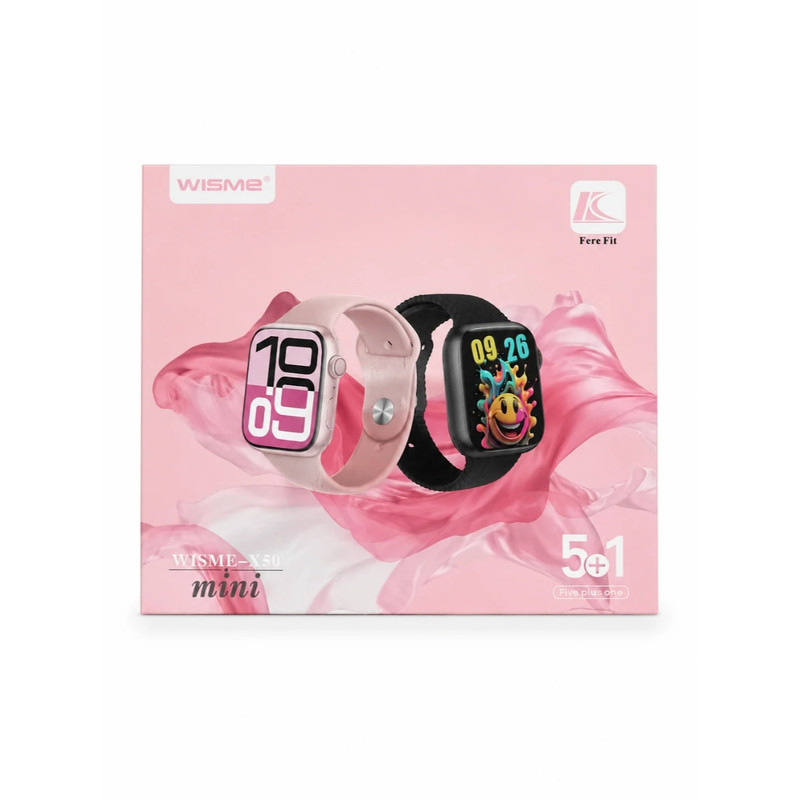 ساعت هوشمند 38 میلی متر ویسمی مدل x50mini با بند سیلیکونی