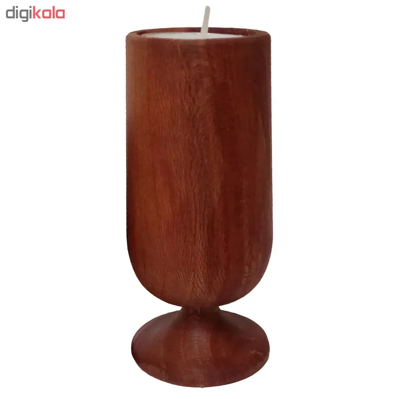 شمعدان چوبی چوبیس کد 3_109 بسته ۲ عددی