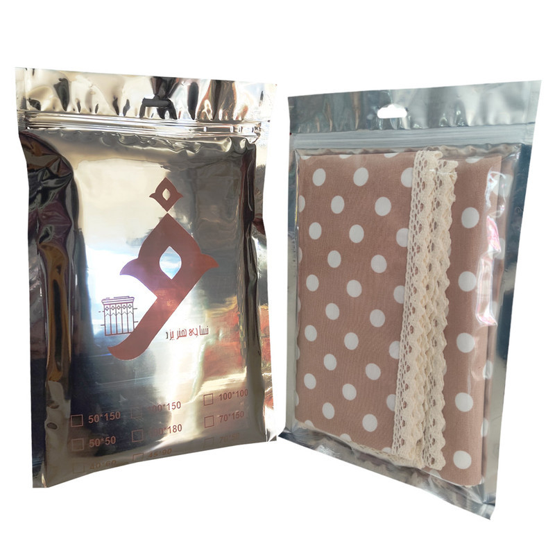 سفره 4 نفره نساجی دُر هنر یزد مدل توپی  cotton-nes سایز 90×90 سانتی متر