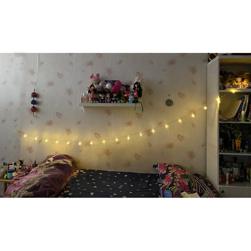 ریسه ال ای دی مدل قلب کریستالی کد 20Lamp طول 4.5 متر