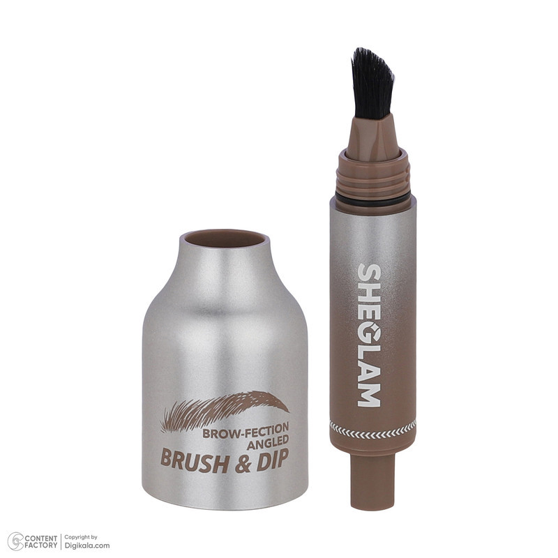 سایه ابرو شیگلم مدل angled brush&dip ash