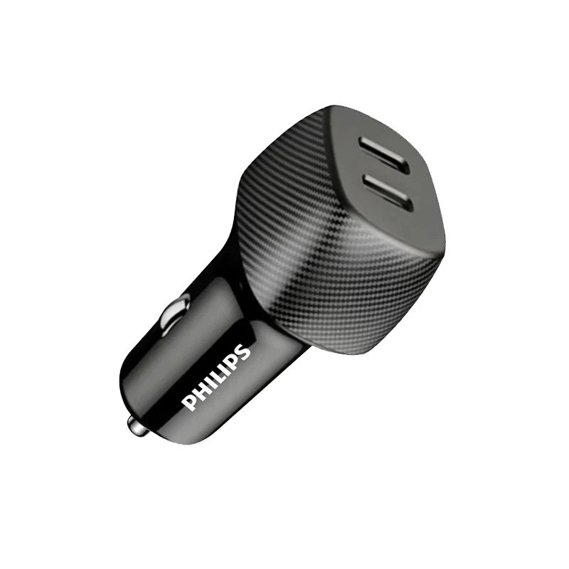 شارژر فندکی 30 وات 2 پورت فیلیپس مدل DLP5522C
