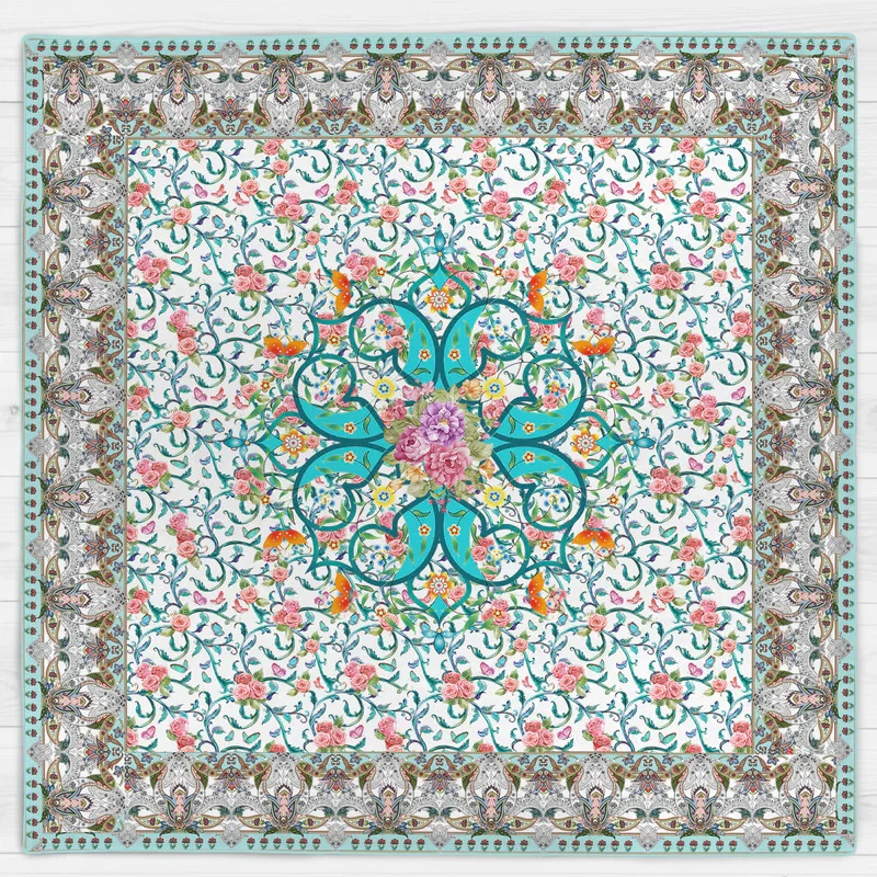 رومیزی مدل گل و پروانه کد 9988