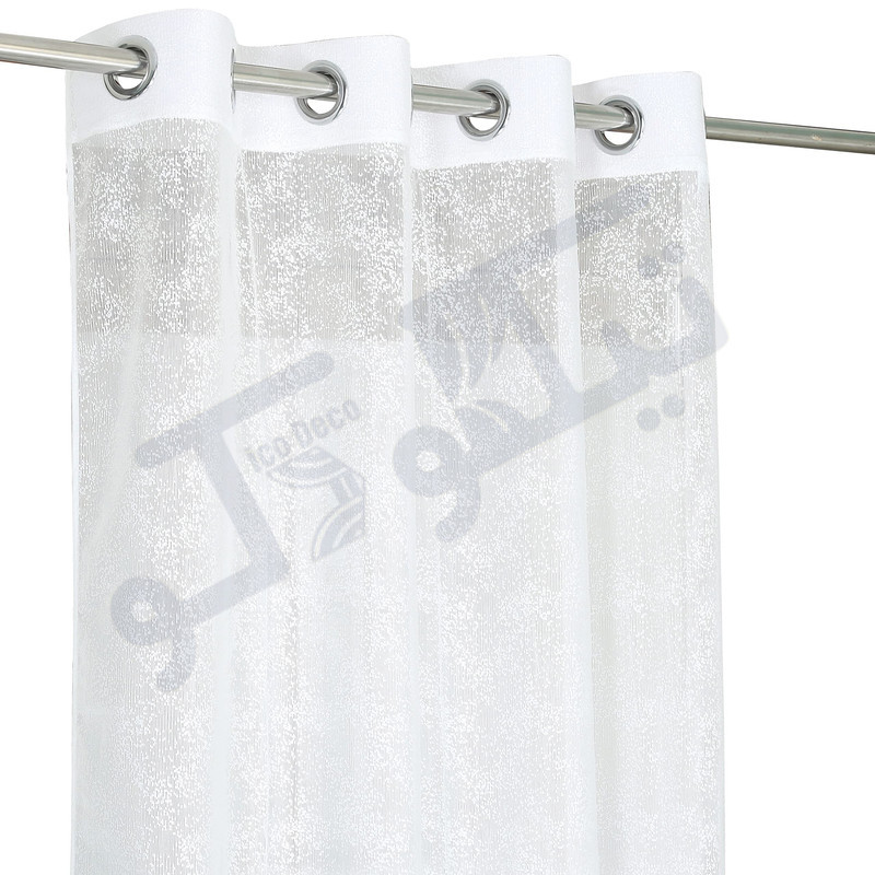 پرده تیکو دکو مدل تور راشل شش چین سایز 280 × 225 سانتی‌متر