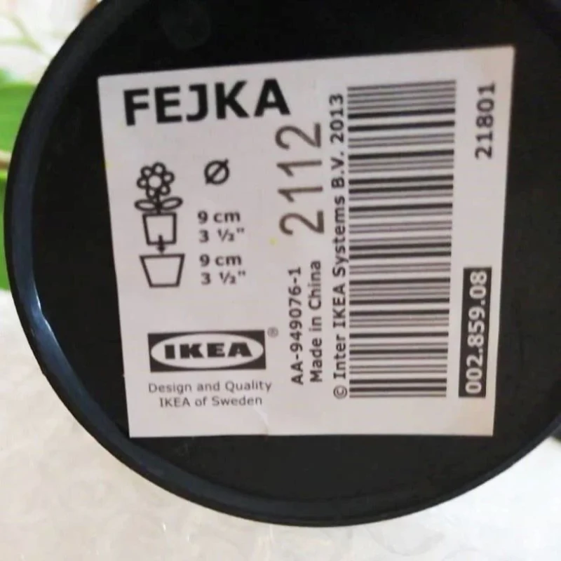 گلدان به همراه گل مصنوعی ایکیا مدل FEJKA کد 002.859.08
