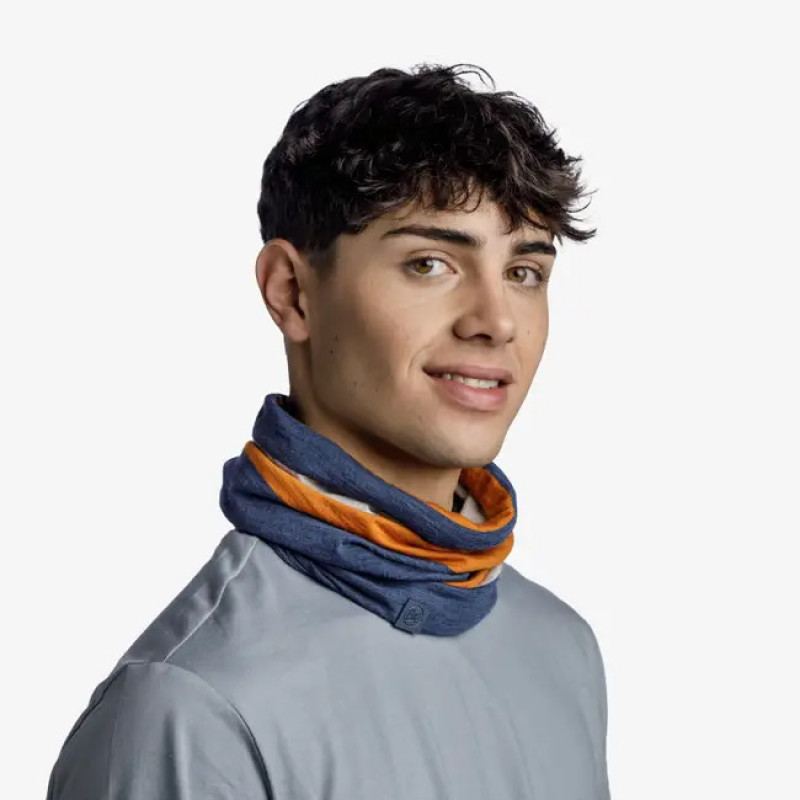 دستمال سر و گردن باف مدل merino move steel