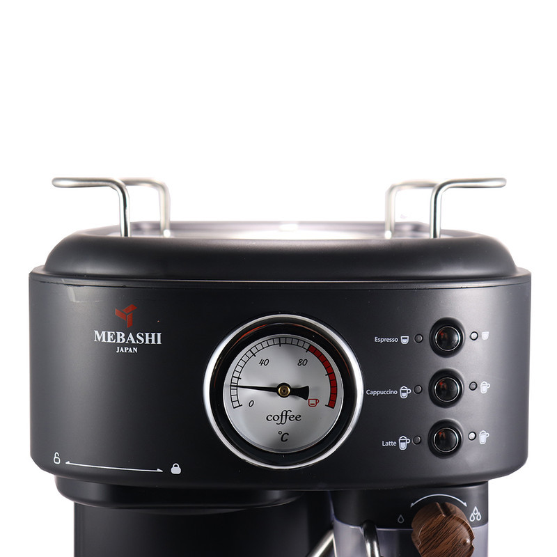 اسپرسو ساز نیمه‌صنعتی 1.6 لیتری مباشی مدل ME ECM2500، نیمه اتوماتیک با مصرف پودر قهوه، مناسب تهیه اسپرسو، کافه لاته، کاپوچینو و ماکیاتو، دارای یک عدد نازل قهوه، سیستم گرم کردن فنجان
