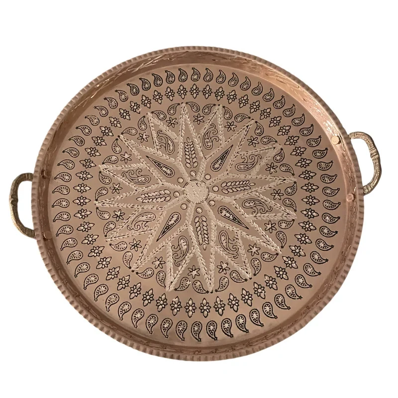 سینی مسی مدل الماس تراش کد31