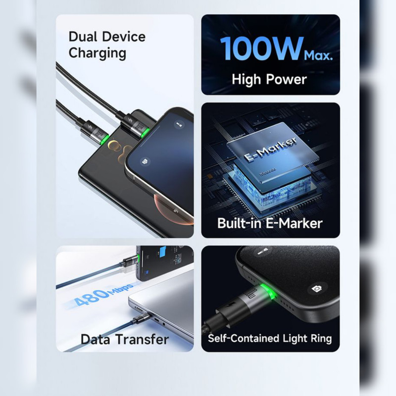 کابل usb-c مک دودو مدل ca-6740 طول1.5 متر