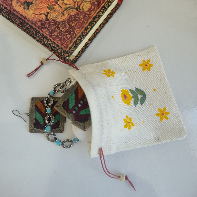 کیسه هدیه مدل نقاشی گل