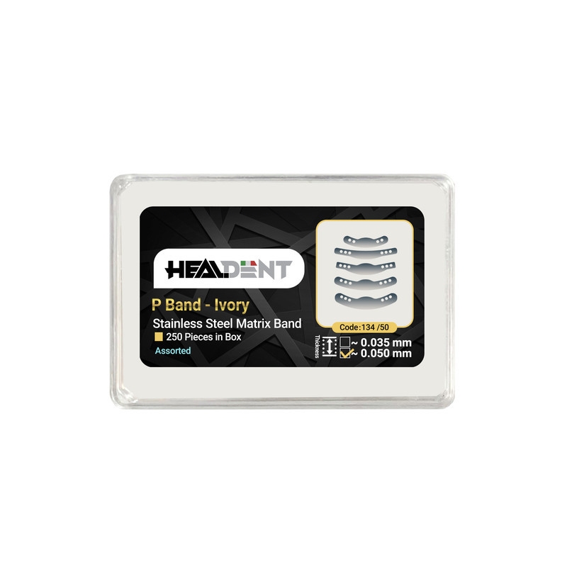 نوار ماتریکس هیلدنت مدل P band-Ivory کد 13450 بسته 250 عددی