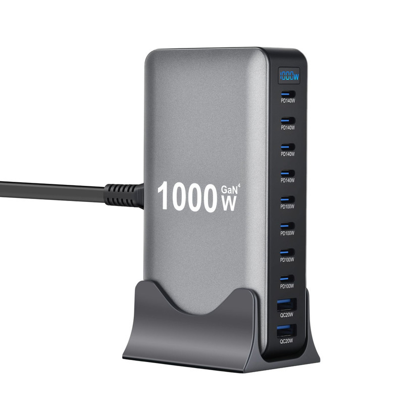 شارژر رومیزی 1000 وات 10 پورت مدل YMX-1000W