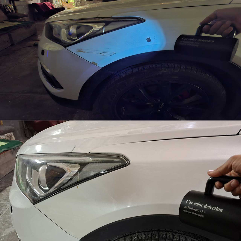 چراغ قوه یووی کارشناسی رنگ خودرو مدل UV-0945 charging