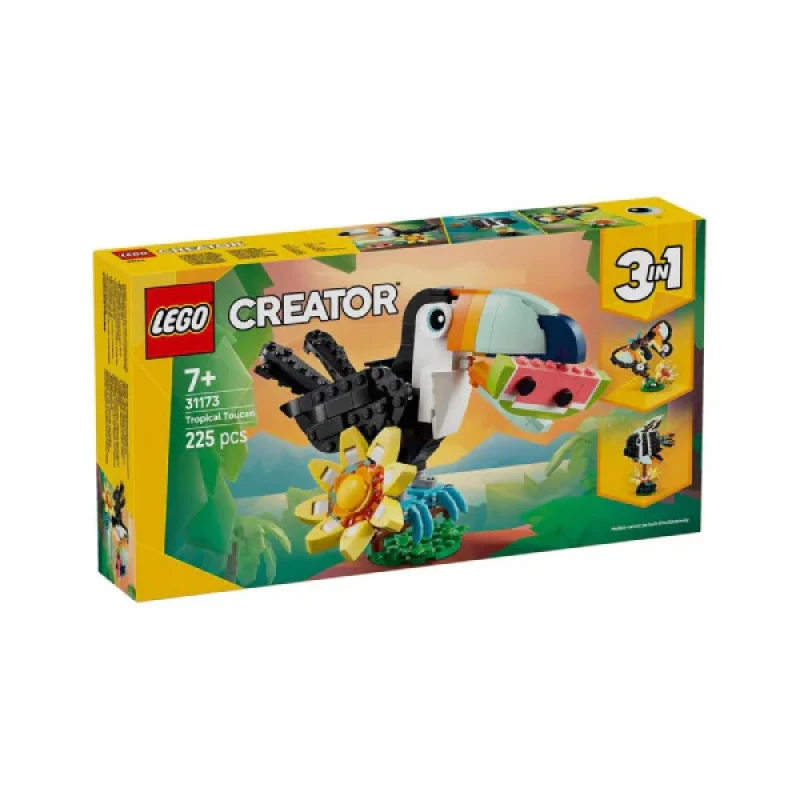 لگو سری Creator 3in1 مدل Wild Animals Tropical Toucan کد 31173