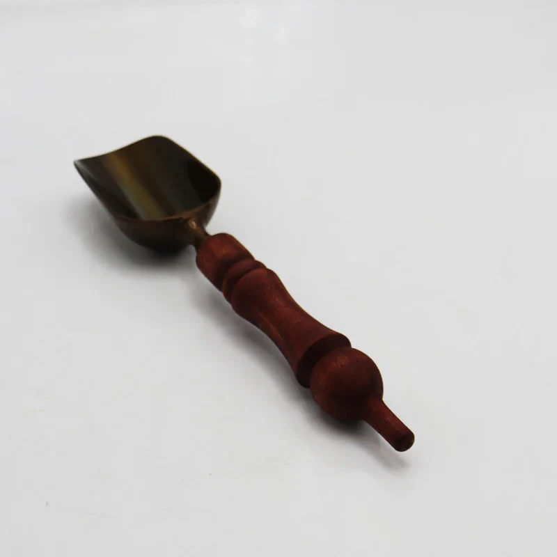 قاشق آجیل خوری مدل دسته چوبی  کد YP-24CM-203
