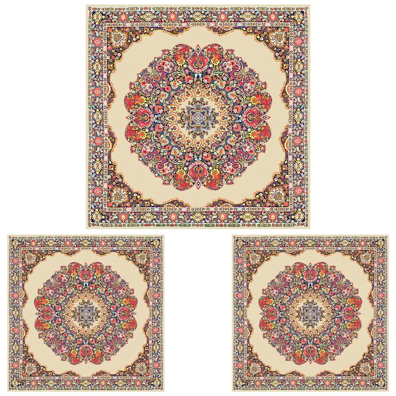 ست رومیزی سه تکه طرح ترمه کد 9920.1