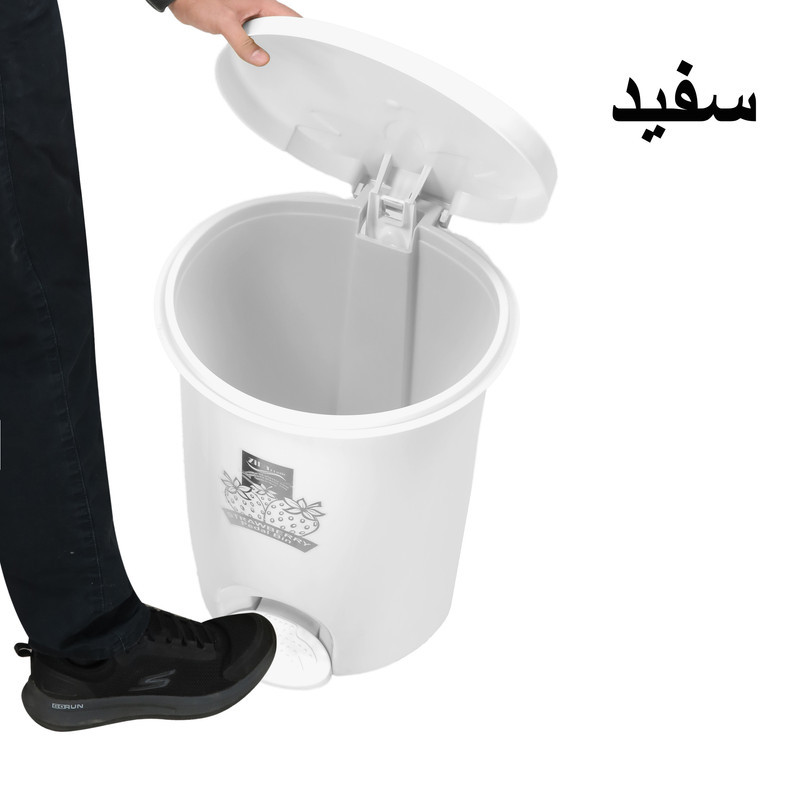 سطل زباله پدالی مدل توت فرنگی
