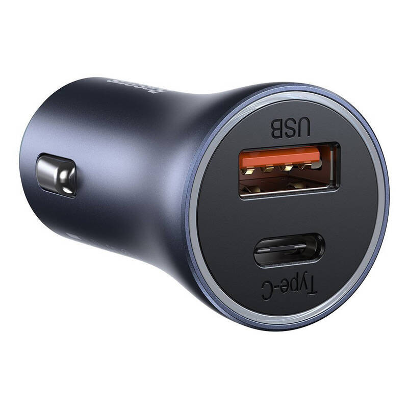 شارژر فندکی باسئوس مدل Golden Contactor Pro به همراه کابل تبدیل USB-C