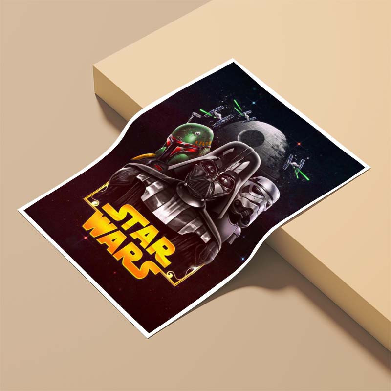 پوستر کارنيکا طرح جنگ ستارگان Star Wars کد 64493 مجموعه 8 عددی