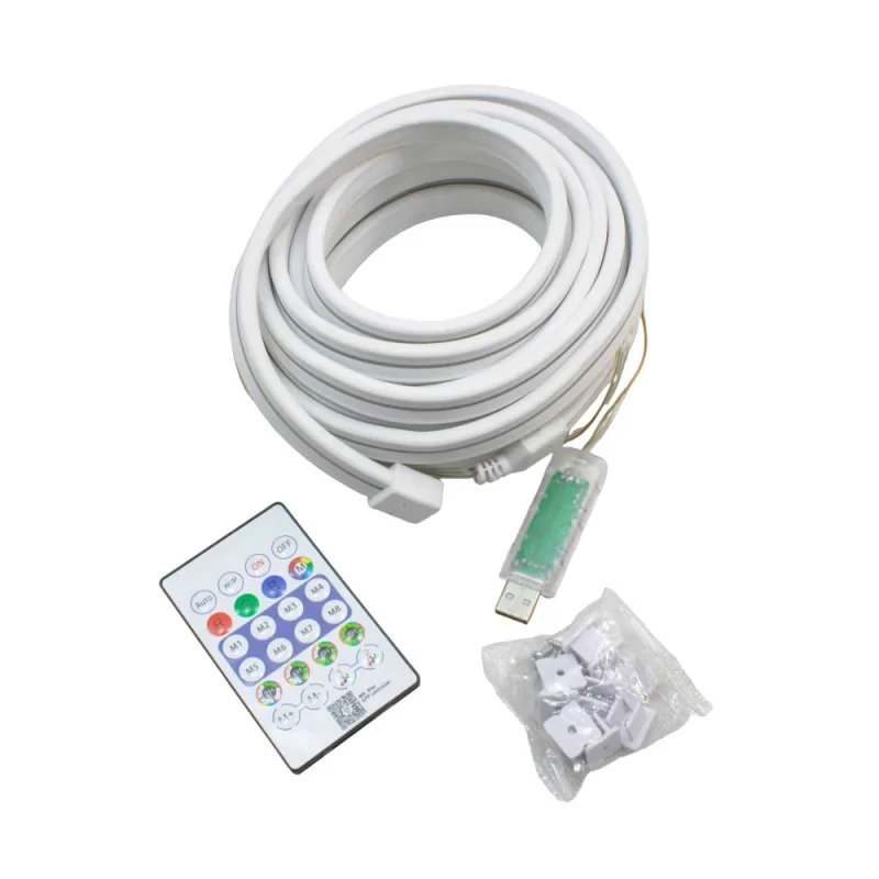 ریسه نئون فلکسی مدل IC-RGB طول 5 متر