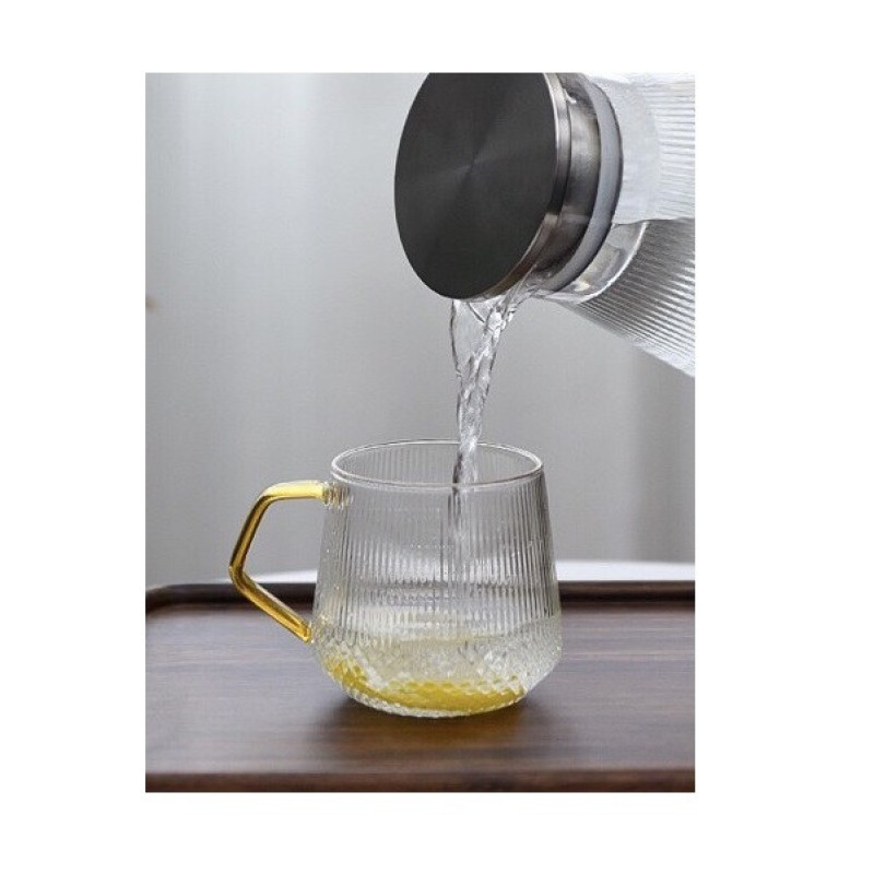 لیوان مدل طرح دار دسته رنگی کد 868