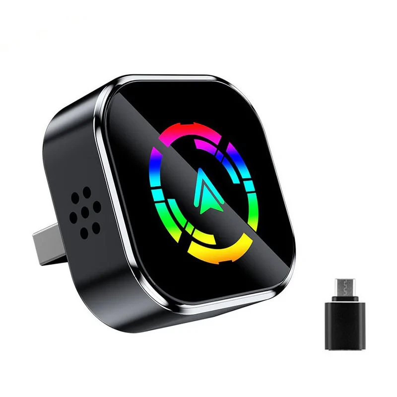 کارپلی و اندروید اتو مدل Wireless CarPlayAndroid Auto Q1A به همراه مبدل USB به USB-C