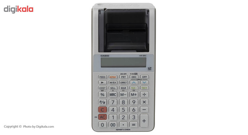 ماشین حساب کاسیو مدل HR-8RC-WE