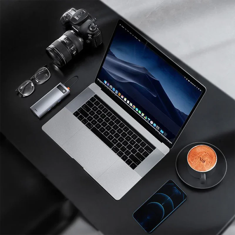 هاب 9 پورت usb-c باسئوس مدل CAHUB-CU0G