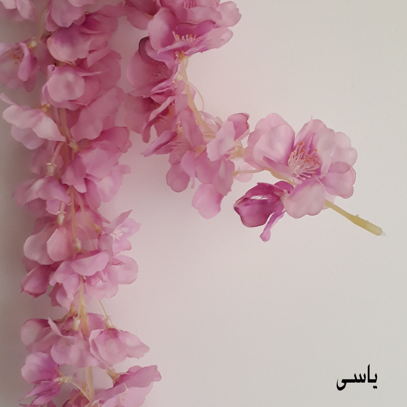 گل مصنوعی ریسه پارچه‌ای طول 165 سانتی‌متر سبک و تزئینی کاربردی