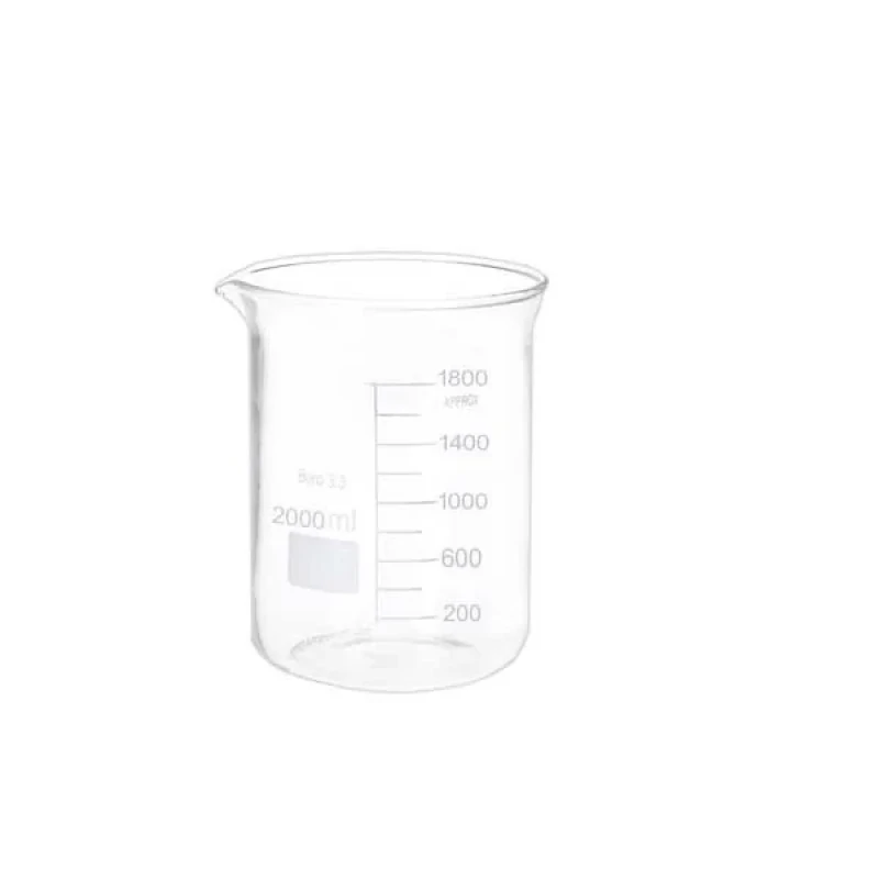 بشر آزمایشگاه مدل beaker ظرفیت 2000 میلی لیتر