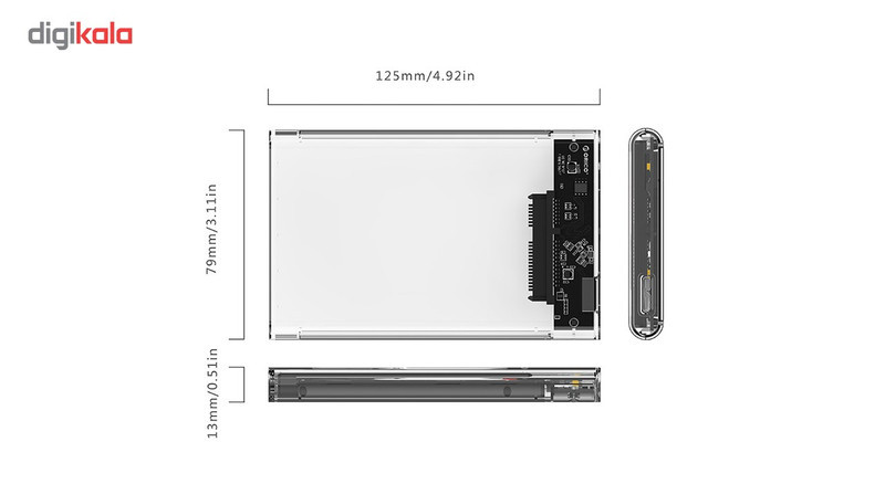 قاب اکسترنال هارددیسک 2.5 اینچی USB 3.0 اوریکو مدل 2139U3