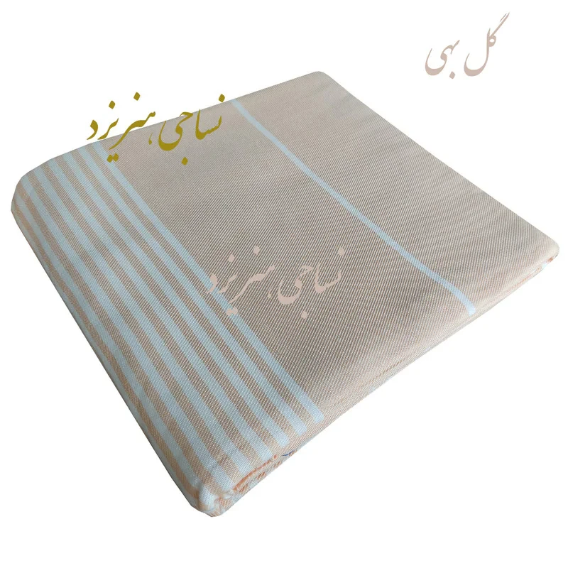 شمد دو نفره نساجی دُر هنر یزد مدل خطی رهام سایز 240x210 سانتی‌متر